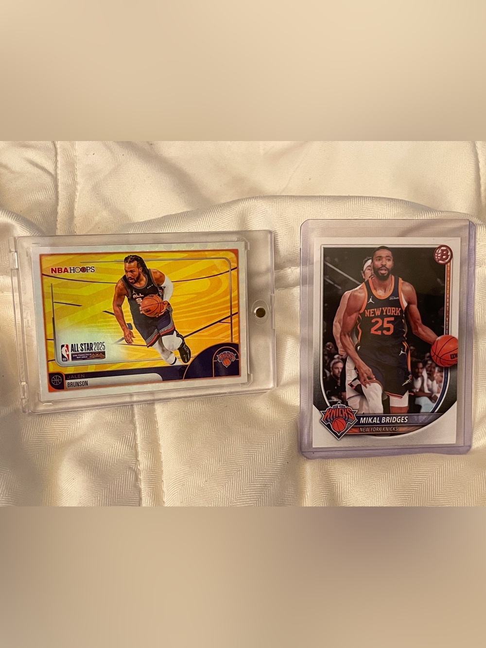 Jalen Brunson 2026 NBA hoops Foil-Mikal Bridges 2026 Bowman
